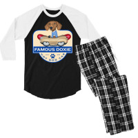 Doxie Hot Dog Car Nature Men's 3/4 Sleeve Pajama Set | Artistshot