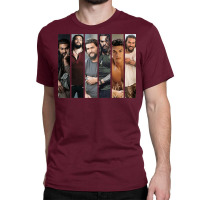 Beautiful Model Jason Momoa Collage   Leo Zodiacne Classic T-shirt | Artistshot