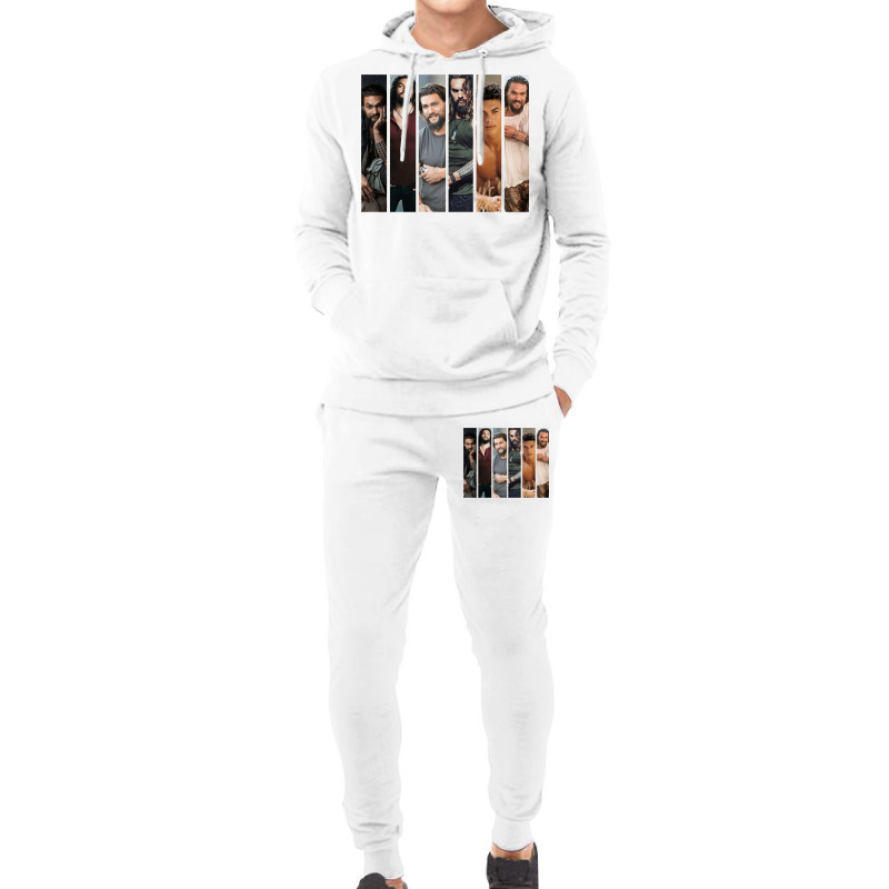 Beautiful Model Jason Momoa Collage   Leo Zodiacne Hoodie & Jogger Set | Artistshot