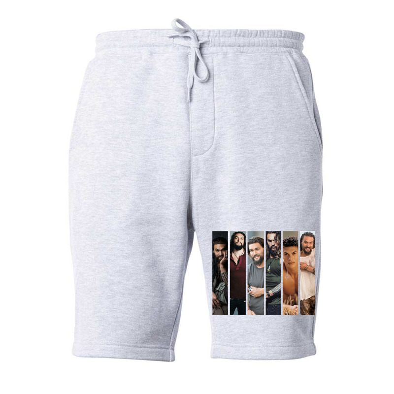 Beautiful Model Jason Momoa Collage   Leo Zodiacne Fleece Short | Artistshot