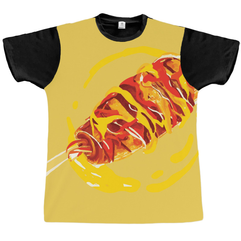 Korean Corn Dog Snack Of South Korea Fun Foodie St Graphic T-shirt | Artistshot