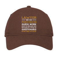 Lawyer We Do Precision Guess Work Vintage Adjustable Cap | Artistshot