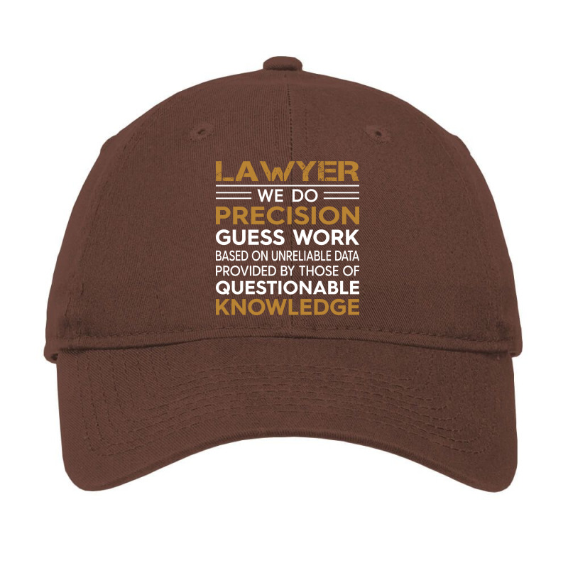 Lawyer We Do Precision Guess Work Vintage Adjustable Cap by kvitkomuyen5 | Artistshot