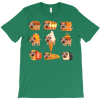 Pug In Food Collection Stars T-shirt | Artistshot