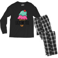 Lick Me Till Ice Cream Love Men's Long Sleeve Pajama Set | Artistshot