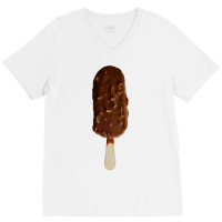 Chocolate Almond Ice Cream Bar Hipster V-neck Tee | Artistshot