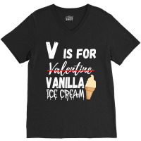 Vanilla Flavor Ice Cream Valentines Day 2023 Gelat V-neck Tee | Artistshot