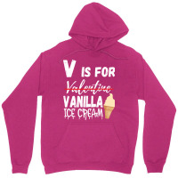 Vanilla Flavor Ice Cream Valentines Day 2023 Gelat Unisex Hoodie | Artistshot