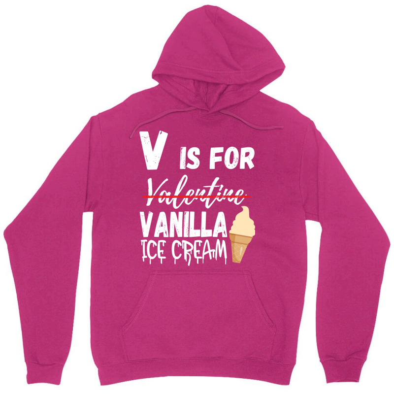 Vanilla Flavor Ice Cream Valentines Day 2023 Gelat Unisex Hoodie by hyronnozumaf | Artistshot