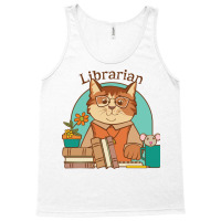 Busy Librarian Cat And Mouse Girl Tank Top | Artistshot