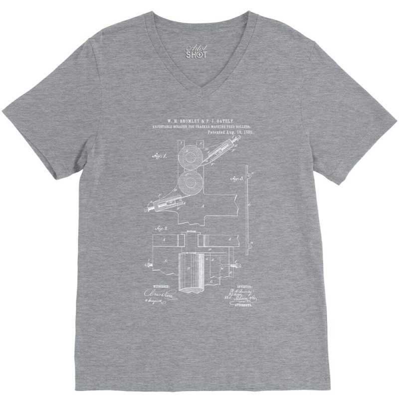 Adjustable Scraper For Cracker Machine Feed Roller V-neck Tee | Artistshot