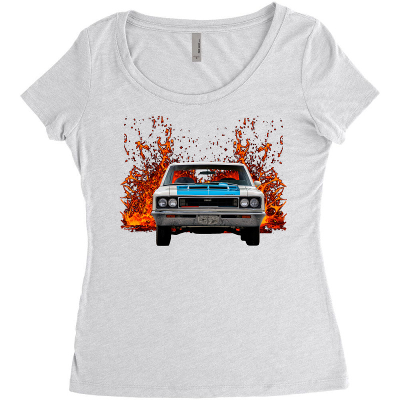 1970 Amc Rebel 70s Women's Triblend Scoop T-shirt by ayikunahomj | Artistshot