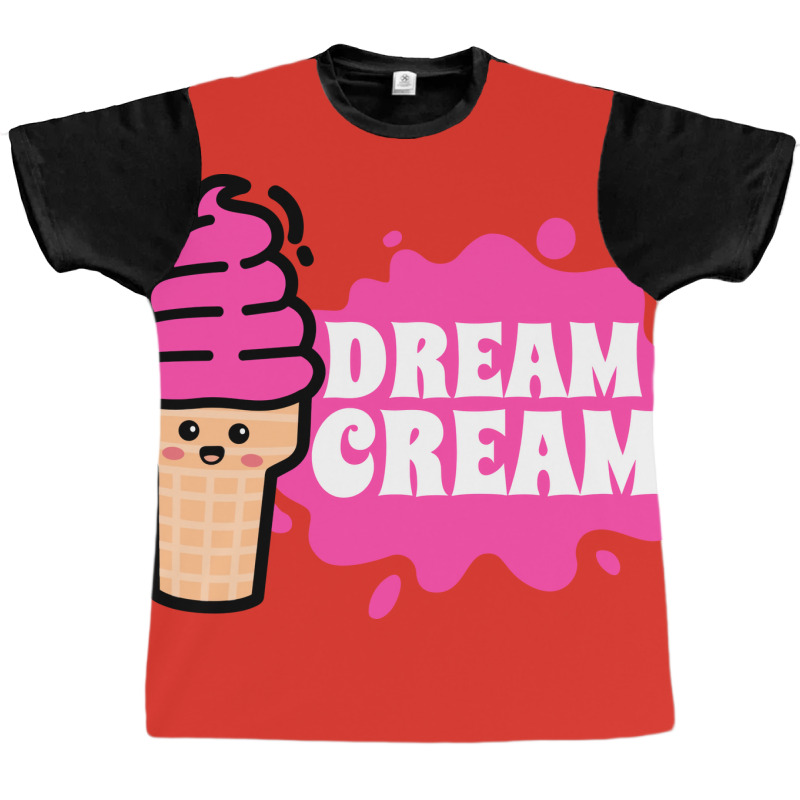 Ice Cream Cone Kawaii Cute Face Cute Graphic T-shirt | Artistshot