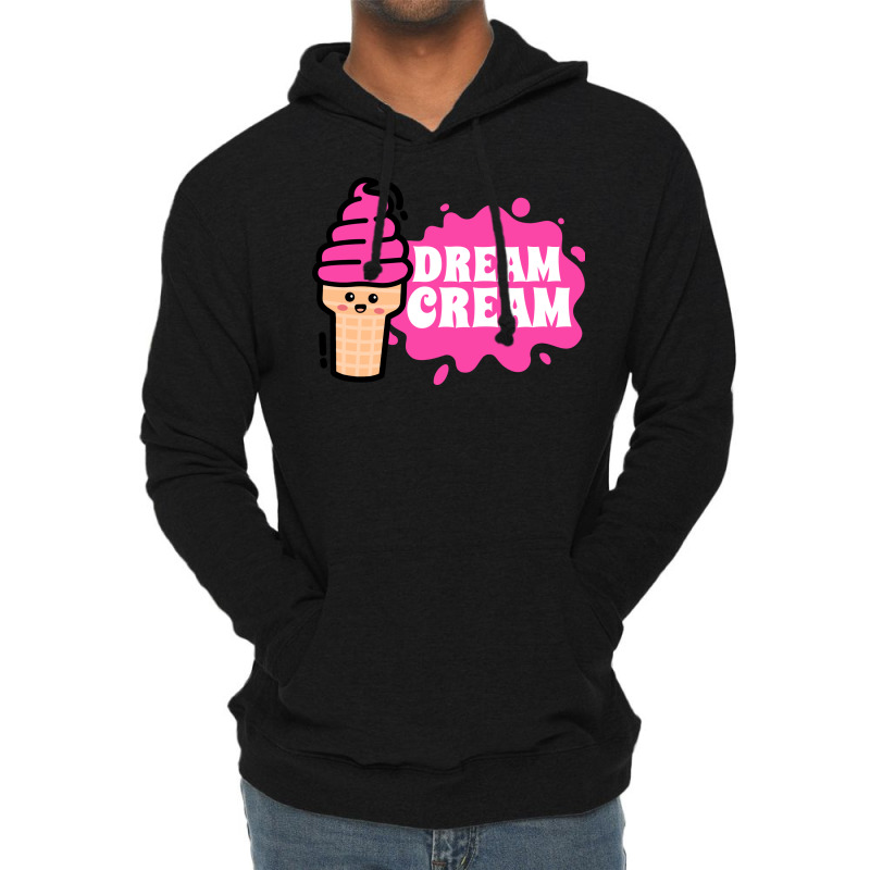 Ice Cream Cone Kawaii Cute Face Cute Lightweight Hoodie | Artistshot