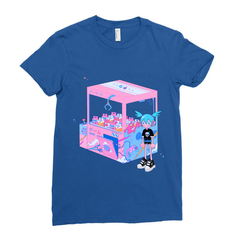 Arcade Girl Transparent Love Ladies Fitted T-Shirt by remezorowettf | Artistshot