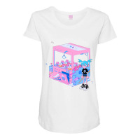 Arcade Girl Transparent Love Maternity Scoop Neck T-shirt | Artistshot