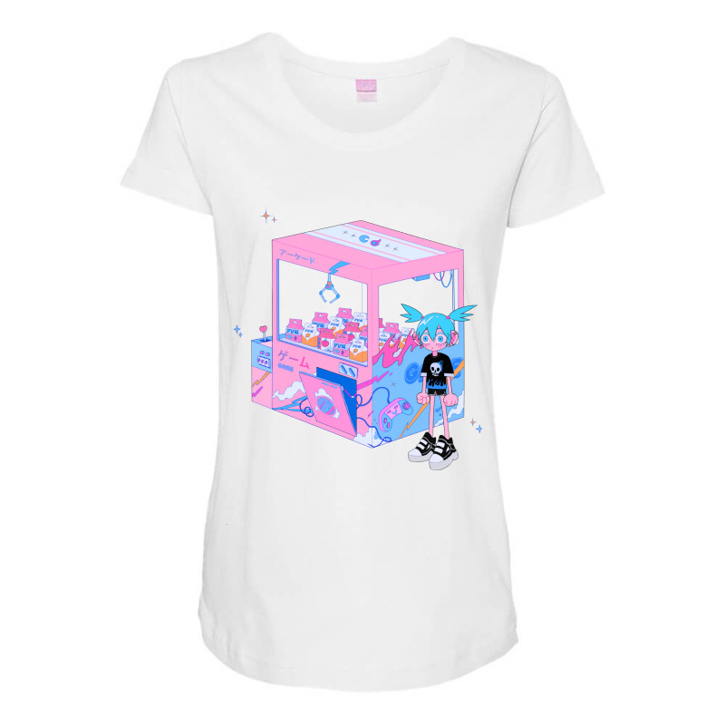 Arcade Girl Transparent Love Maternity Scoop Neck T-shirt by remezorowettf | Artistshot