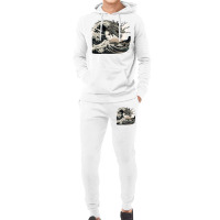 Dragon At Kanagawa Wave Hoodie & Jogger Set | Artistshot