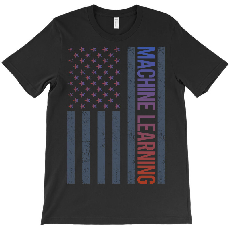 American Flag Machine Learning Nostalgia T-shirt | Artistshot