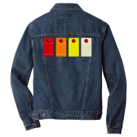 808 Drum Machine Button Grid Design Music Fan Gree Men Denim Jacket | Artistshot