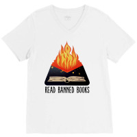 Read Banned Books Trending V-neck Tee | Artistshot