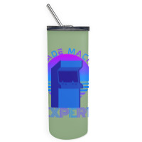 Arcade Machine Expert Aesthetic Skinny Tumbler | Artistshot