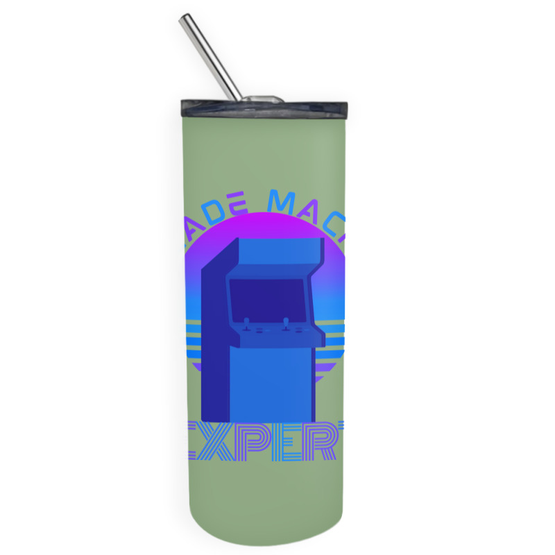 Arcade Machine Expert Aesthetic Skinny Tumbler | Artistshot