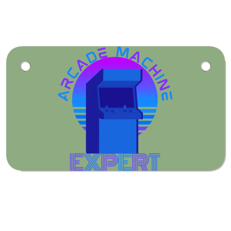 Arcade Machine Expert Aesthetic Motorcycle License Plate | Artistshot