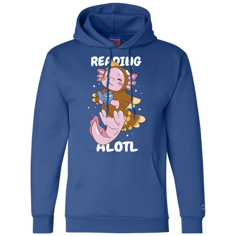 Reading Teacher Funny Fall Axolotl Turkey Thanksgi Champion Hoodie by medzirivairc | Artistshot