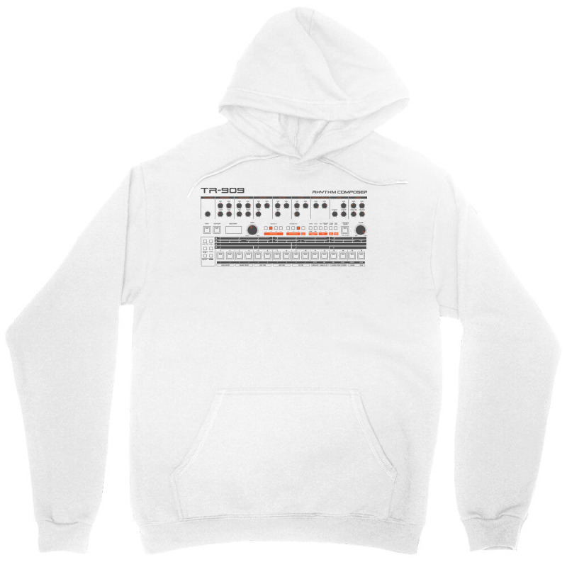 909 White Music Unisex Hoodie | Artistshot