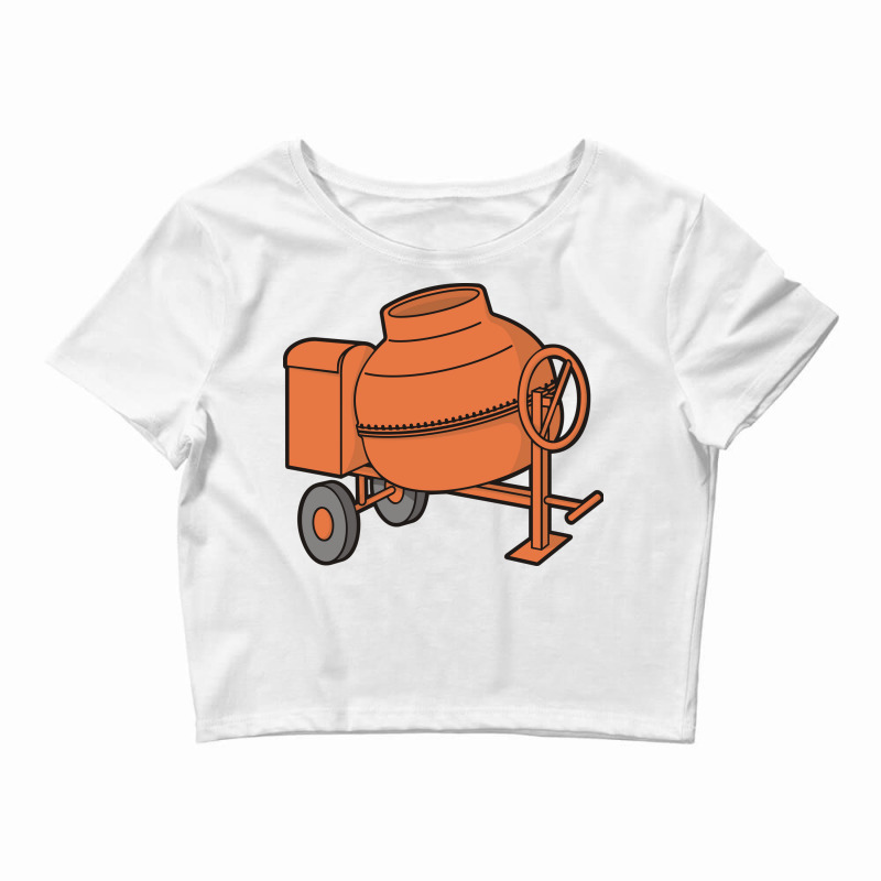 Concrete Mixer Cool Crop Top by rumbifheemb | Artistshot