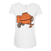 Concrete Mixer Cool Maternity Scoop Neck T-shirt | Artistshot