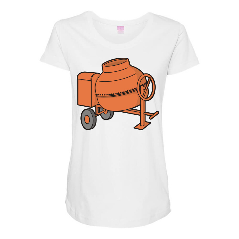 Concrete Mixer Cool Maternity Scoop Neck T-shirt by rumbifheemb | Artistshot