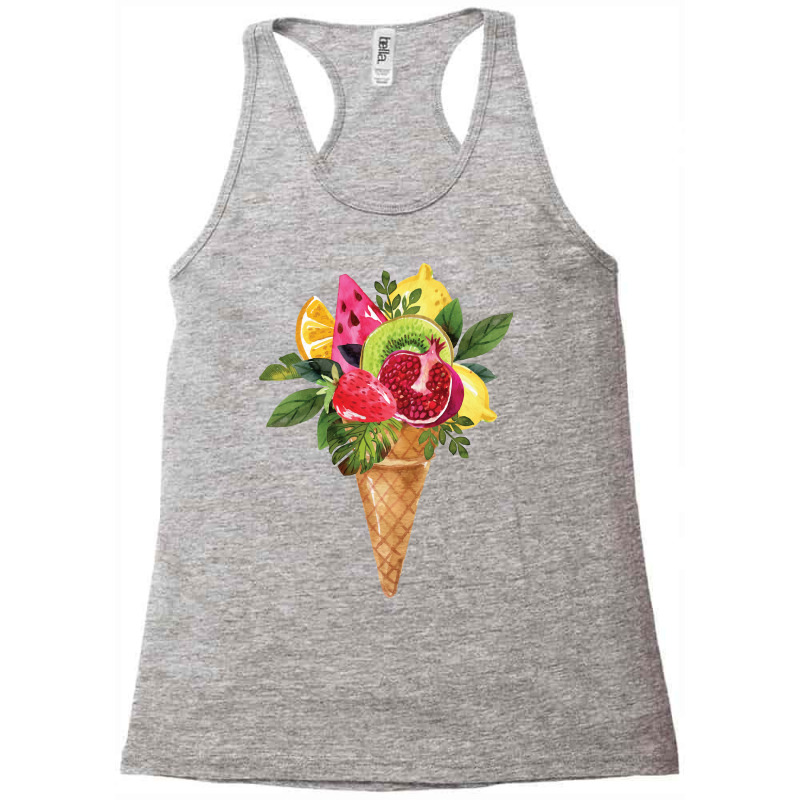 Summer Fruit Cone Bouquet Trending Racerback Tank by battsmilbiau | Artistshot