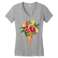 Summer Fruit Cone Bouquet Trending Women's V-neck T-shirt | Artistshot