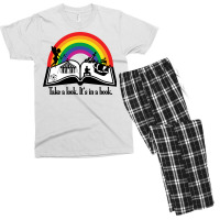 Take A Look Its In A Book Cool Men's T-shirt Pajama Set | Artistshot