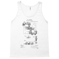 Drill Milling Machine Vintage Patent Hand Drawing Tank Top | Artistshot