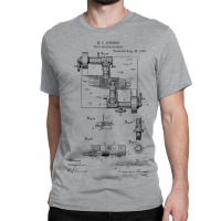 Drill Milling Machine Vintage Patent Hand Drawing Classic T-shirt | Artistshot