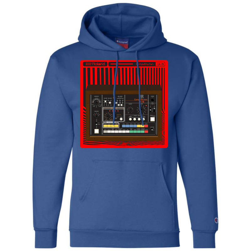 Cr78 Analog Drum Machine Green Champion Hoodie | Artistshot