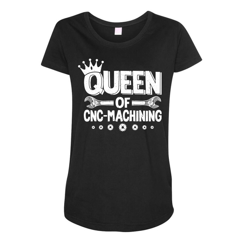 Cnc Machinist Cnc Operator Cnc Machine Yellow Star Maternity Scoop Neck T-shirt by wahydjhubool | Artistshot