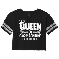 Cnc Machinist Cnc Operator Cnc Machine Yellow Star Scorecard Crop Tee | Artistshot