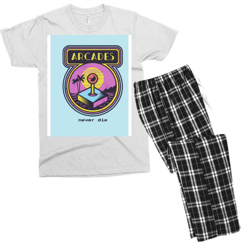 Arcades Cute Men's T-shirt Pajama Set | Artistshot