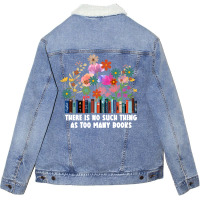 There Is No Such Thing As Too Many Books Travel Unisex Sherpa-lined Denim Jacket | Artistshot