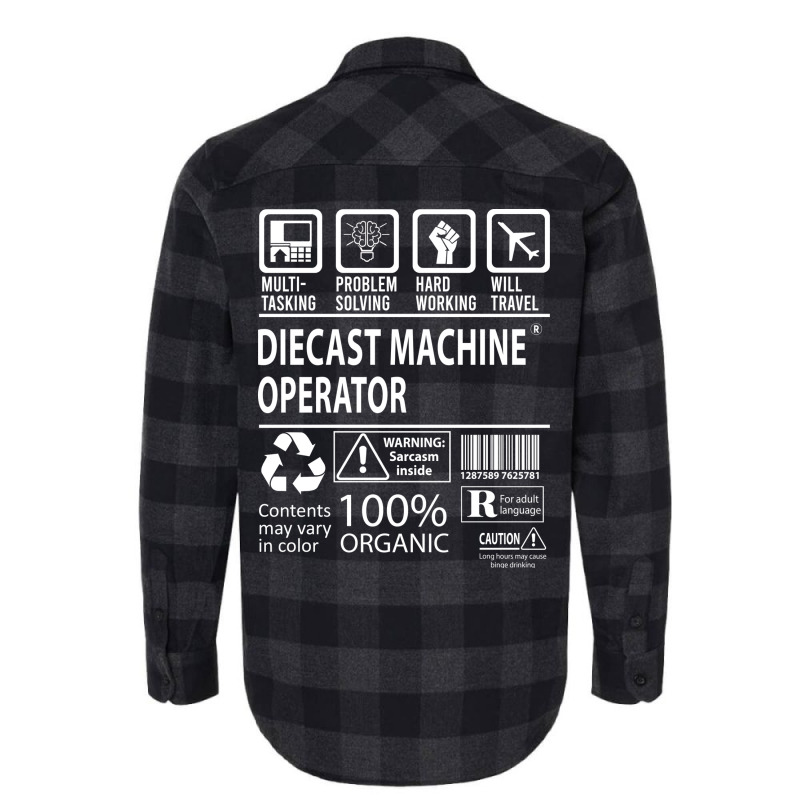 Diecast Machine Operator T  Multitasking Certified Flannel Shirt | Artistshot