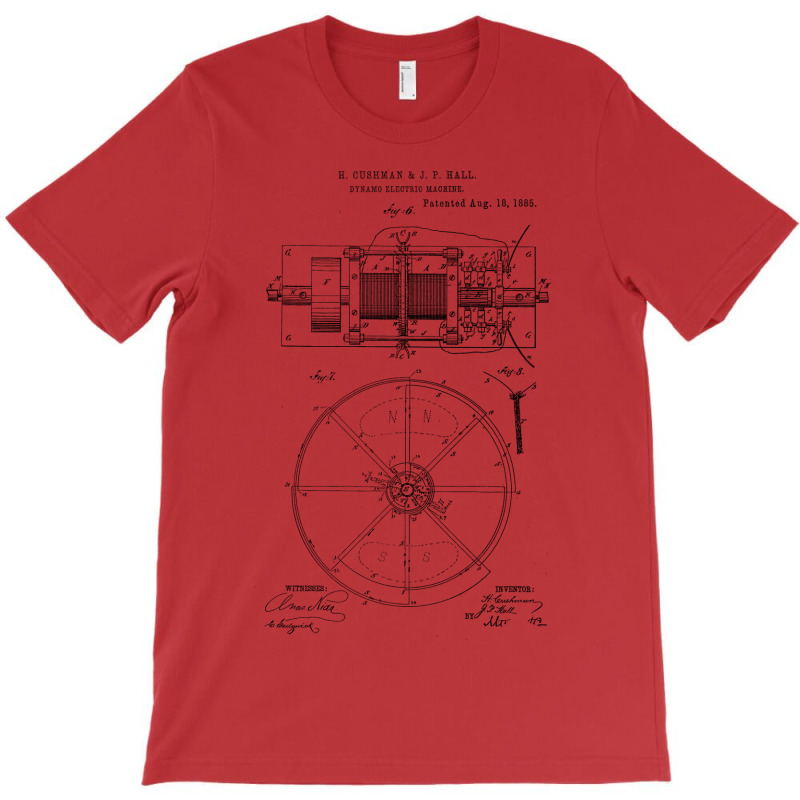 Dynamo Electric Machine Vintage Patent Hand Drawin T-shirt | Artistshot