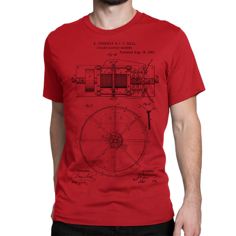 Dynamo Electric Machine Vintage Patent Hand Drawin Classic T-shirt | Artistshot