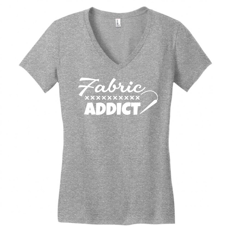 Fabric Addict Music Women's V-Neck T-Shirt by iyallaeylenj | Artistshot