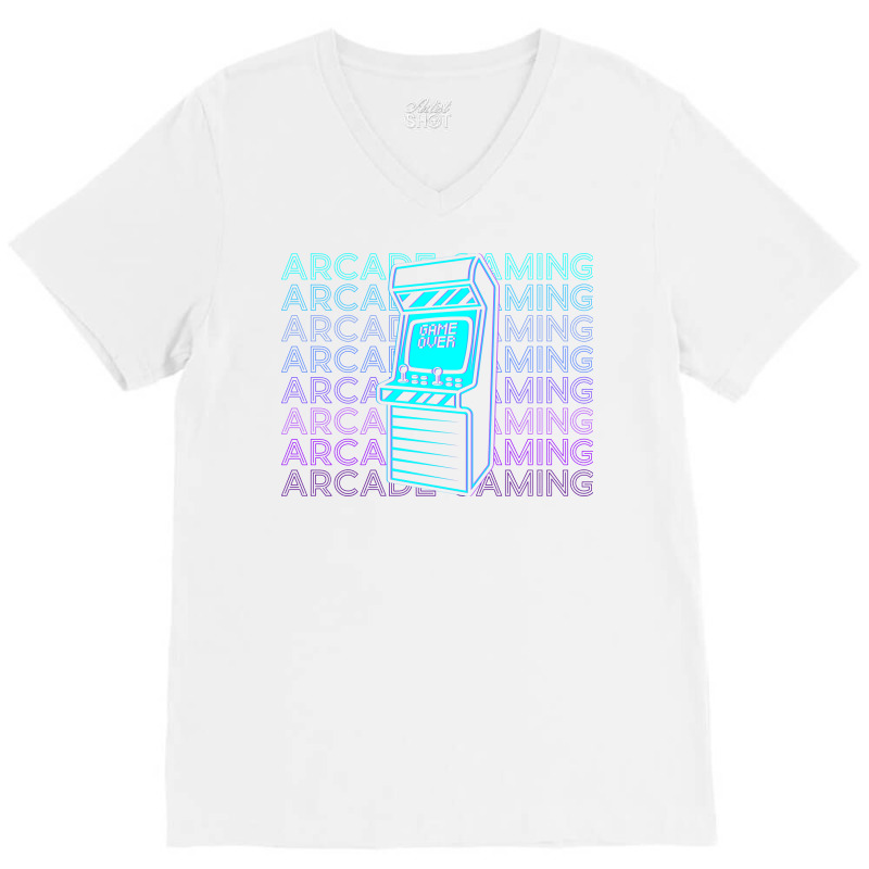 Arcade Gaming Gamer Retro Arcade Gaming Gift Stars V-neck Tee | Artistshot