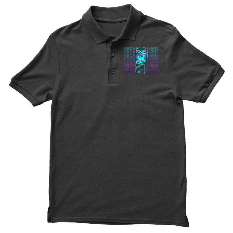 Arcade Gaming Gamer Retro Arcade Gaming Gift Stars Men's Polo Shirt | Artistshot