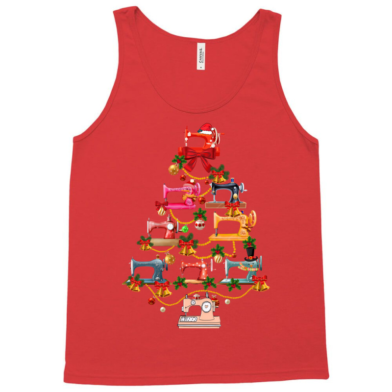 Christmas Tree Of Sewing Machine Funny Tank Top by defoyalzwic | Artistshot